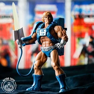 LASER POWER HE-MAN Masters Of The Universe Classics Vintage Head MotU Light TOP - Picture 1 of 6