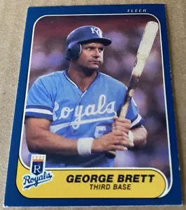 GEORGE BRETT HOF 1986 FLEER Card #5 NM-MT Condition - Picture 1 of 2