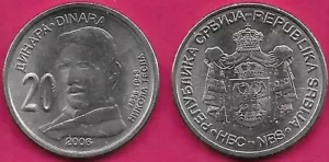 SERBIEN UND MONTENEGRO 20 DINARA 2006 UNC 1 JAHR TYP, NIKOLA TESLA, 150 JAHRESTAG - Bild 1 von 1