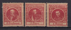 Spain CATALUÑA separatist labels Nathan 36 GALERIA CATALANA MILA MANSO BALMES 29 - Picture 1 of 2