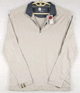 Nicoby Men's Long Sleeve 1/4 Zip Pullover Large Gray Lightweight New with Tags - Picture 1 of 6