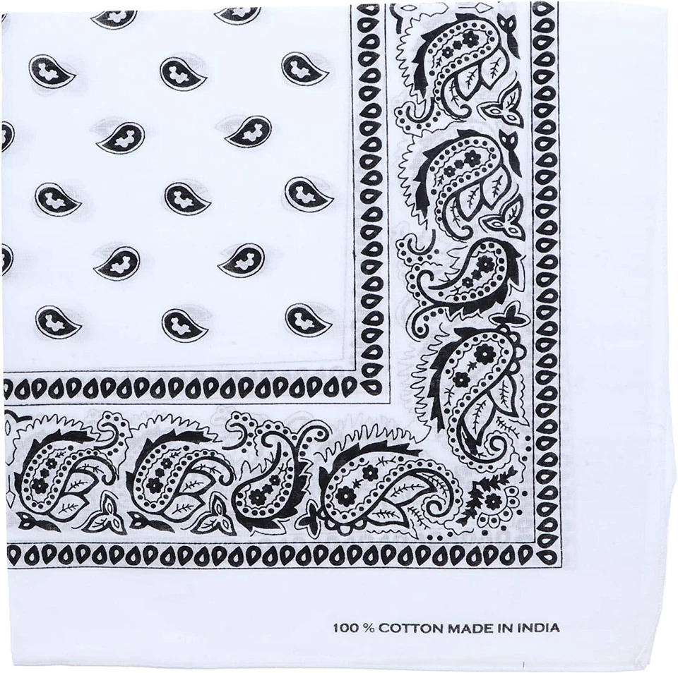 Аксессуары Motique очень большая бандана пейсли 27x27 дюймов - Изображение 1 из 1