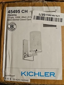 Kichler 45495CH Crosby 10" Tall Bathroom Sconce - Chrome - Picture 1 of 1