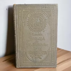 Vintage German Book Very Rare Melilillevatur Cottasche Bibliothek Delilitteratur - Imagen 1 de 9