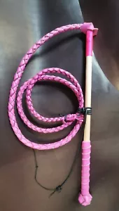 5ft hot pink stock whip leather Stockwhip - Picture 1 of 1