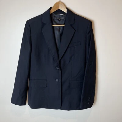 Anne Klein Classic Two- Button Suit Black Size 14 with Pockets - Изображение 1 из 4