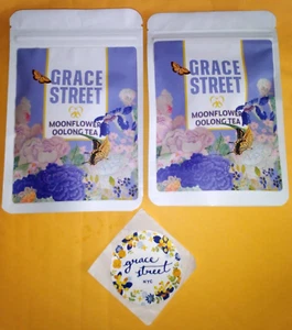 Two Tea Satchet Packets: Grace Street (New York City) Moonflower Oolong Tea - Picture 1 of 1