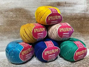 lot of 6 Circulo AMIGURUMI Dk cotton yarn Knitting Crochet - Lot C - Picture 1 of 4