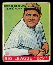 1995 R&N China Porcelain Reprints 1933 Goudey #181 Babe Ruth card #/5,000