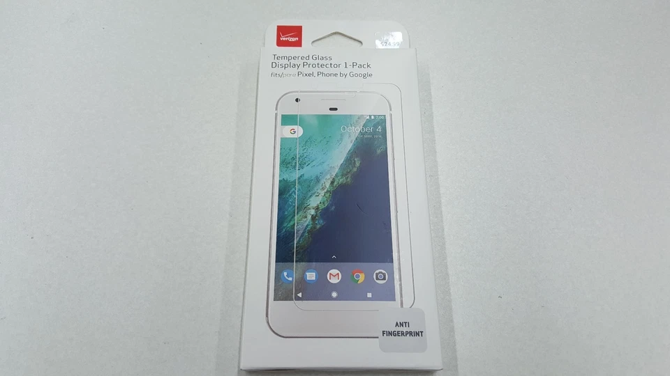 NUEVO Protector de Pantalla de Vidrio Templado Verizon para Google Pixel Anti Huellas Dactilares  Foto 1 de 4