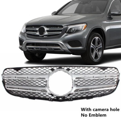 For 2016-2019 Mercedes Benz X253 GLC300 Chrome Front Upper Grill Radiator Grille Foto 1 de 4