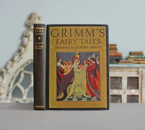 Rare Antique Old Book Grimms Fairy Tales 1924 Magic Stories Cinderella Scarce ⭐ - Picture 1 of 24