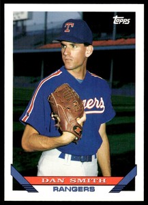 1993 Topps Dan Smith Texas Rangers #607