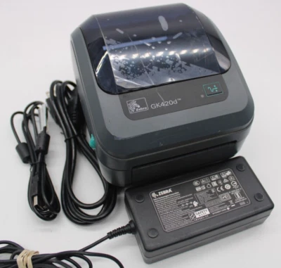 Zebra GK420d 203dpi Parallel USB Thermal Label Printer GK42-202510-000 - Image 1 of 4
