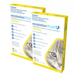 Revolution Plus For Kittens And Small Cats 1.25-2.5kg 6 Pack - Picture 1 of 1