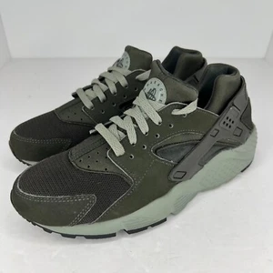 Nike Youth 654275-302 Green Air Huarache Sequoia Low Top Size 7 Y Running Shoes - Picture 1 of 9