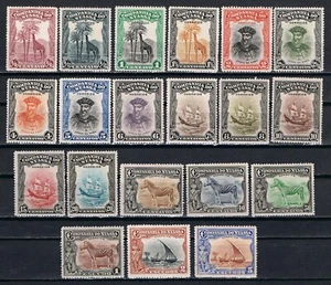 Niassa, 1921-23 Af. 106 a 125 MH/MLH (D. 13 1/2 a 15)set complet CV67,50€/$74.50 - Picture 1 of 2