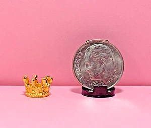 Dollhouse Miniature Crown - Half Scale - 3/8" Wide, 1/4" Tall - SALE PRICED - Picture 1 of 3