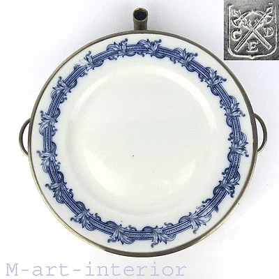 Antique Hot Water Warming Server Plate by Villeroy & Boch & Carl Deffner 1910 - Image 1 of 4