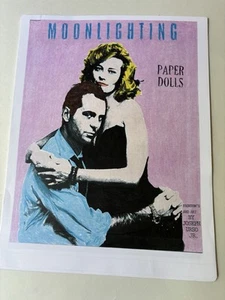 Muñecas de papel Moonlighting - Bruce Willis Cybill Shepherd arte por Joseph Urso Jr. - Imagen 1 de 7