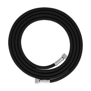 25' BRAIDED AIRBRUSH HOSE 1/8" Fitting Ends Coupling Fit Iwata Master Compressor - Picture 1 of 5