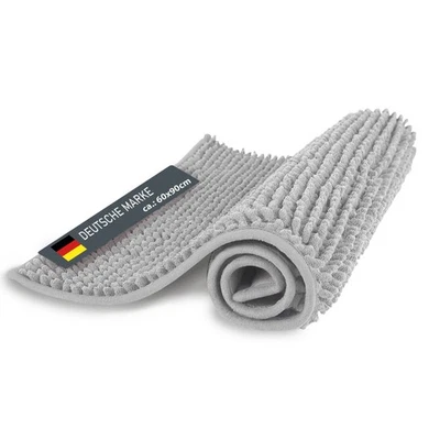 Badteppich Chenille 60x90cm saugstarker Duschvorleger weich Matte WC Badvorleger - Bild 1 von 4