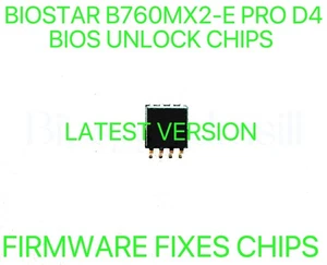 BIOSTAR B760MX2-E PRO D4, NO PASSWORD FIRMWARE FIXES BIOS CHIP LATEST VERSION - Afbeelding 1 van 1