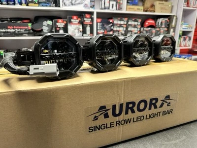 Barra LED Aurora 21,6” cápsula de conexión blanca/ámbar retroiluminación Jeep JK 160W Foto 1 de 4