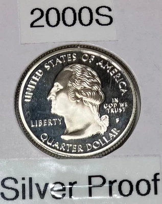 2000 - 5 State Quarters all Silver Proof - Image 1 of 4