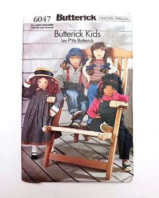 Rachel Wallis Butterick 6047 Kids Les P'tits Butterick Dolls Sewing Pattern UC - Image 1 of 2