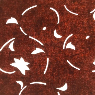 Antigua plantilla de papel kimono katagami japonés flores katazoma karakusa 4Y635 Foto 1 de 4