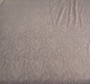 Lauren Ralph Lauren Paisley King Size Flat Sheet Gray Pale Blue 100% Cotton - Picture 1 of 13