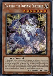 Yu-Gi-Oh! Diabellze the Original Sinkeeper LEDE-EN012 Secreto Raro 1ª Edición Casi Nuevo - Imagen 1 de 1
