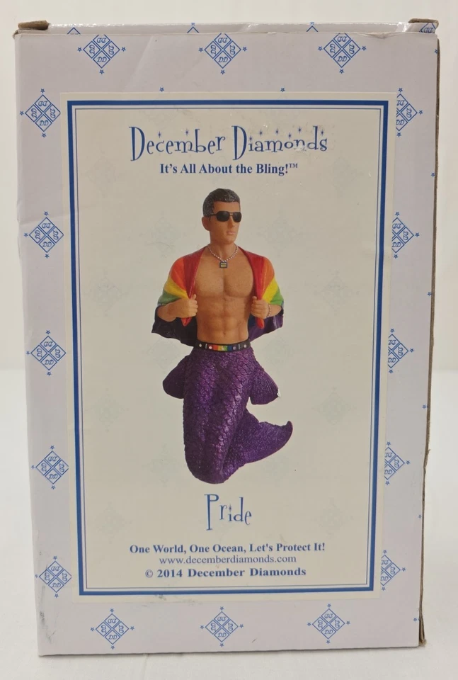 December Diamonds Pride Merman Mermaid Ornament Car Hanger 2014