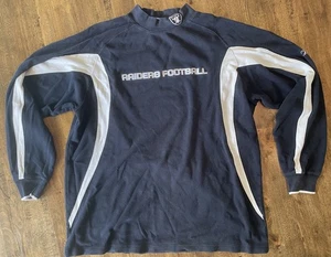 Vintage 90s Oakland Raiders Reebok NFL Team Apparel Sweatshirt Mens XL Football - Picture 1 of 10
