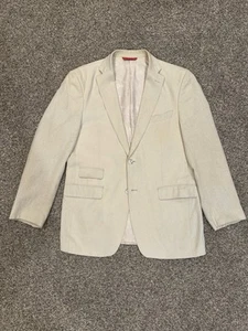 Bianco Brioni Loro Piana Super 150's 100% Linen Suit Ivory US Sz 42R Italy - Picture 1 of 17