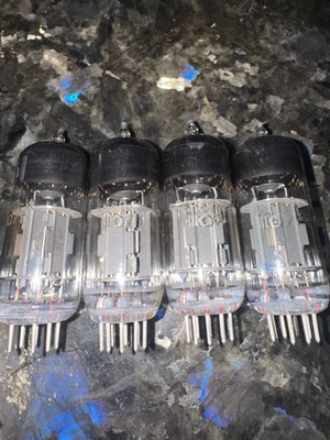 Matched QUAD  6N6P-I  = ЕСС88 = E182CC Tube Made in USSR 1971r NEW 4pcs - image 1 of 4