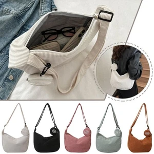 Bolso Bandolera Mujer Moda Pana Ocio Gran Capacidad Bolso Estudiante - Imagen 1 de 23