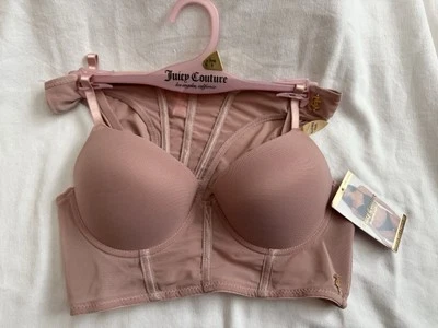 NUEVO Juicy Couture Sujetador Push Up + Tanga Panty Set 34B Pequeño Para Mujer Juicy Couture Foto 1 de 4
