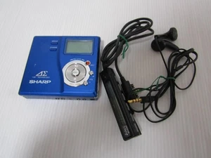Sharp Portable MD Recorder Blue MD-DR77-A Operation confirmed Audio Player Used - Picture 1 of 24