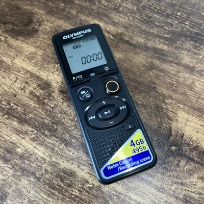 Olympus VN-540PC 4GB Digital Voice Recorder - 4GB 495h Noise Cancel Dictaphone - Image 1 of 4
