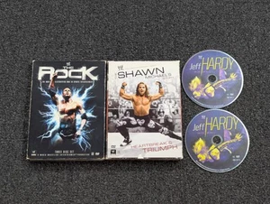 WWE Shawn Michael(3-Disc) Jeff Hardy(2-Disc) The Rock(3-Disc) DVD Collection Lot - Imagen 1 de 14