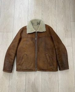 Vintage Marlboro Classics Shearling Sheep’s Skin Jacket  - Picture 1 of 9