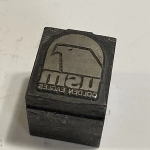 MSU Golden Eagles Printing Block 3/4” x 3/4” football basket ball college - Picture 1 of 3