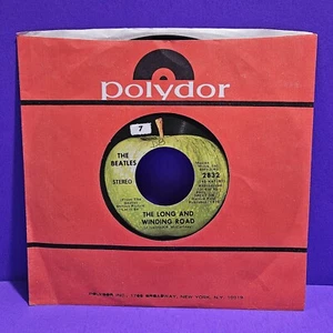 The Beatles The Long And Winding Road/For You Blue 45 RPM Vinyl Record W/Sleeve - Picture 1 of 4