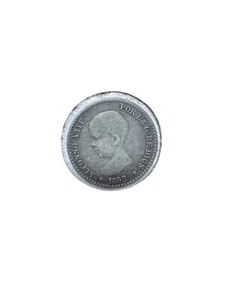 1892 50 Centimos Cents Spain Spanish - Alfonso XIII - World Silver Coin - Picture 1 of 6