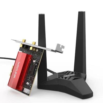 BE8800 WiFi 7 PCIe Network Card Tri-Band Intel BE200 Bluetooth 5.4 Adapter - Image 1 of 4