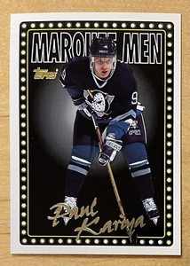 Paul Kariya 1995-96 Topps Hockey Marquee Men #7 Anaheim Mighty Ducks Mint