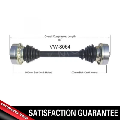 Se adapta a 1975 1976 1977 1978 1979 Volkswagen Transporter eje trasero izquierdo CV Foto 1 de 3