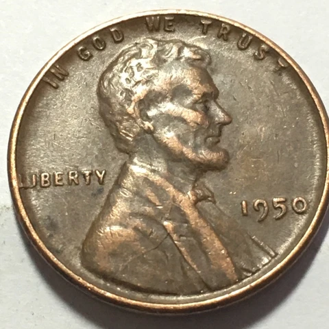 1950 LINCOLN US ONE CENT COIN Cover